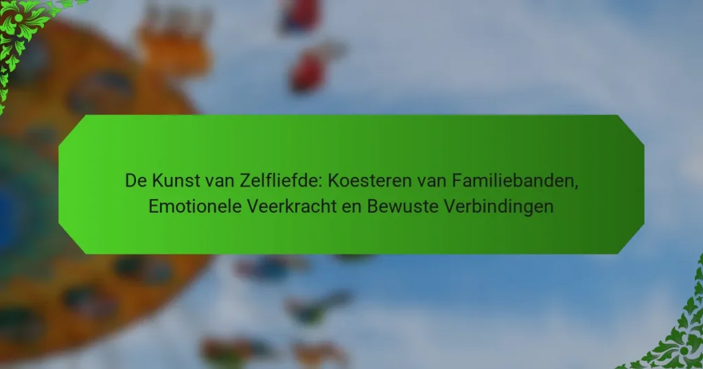 De Kunst van Zelfliefde: Koesteren van Familiebanden, Emotionele Veerkracht en Bewuste Verbindingen